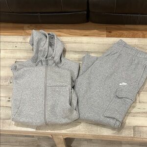 Nike Heather Gray Tracksuit- XL